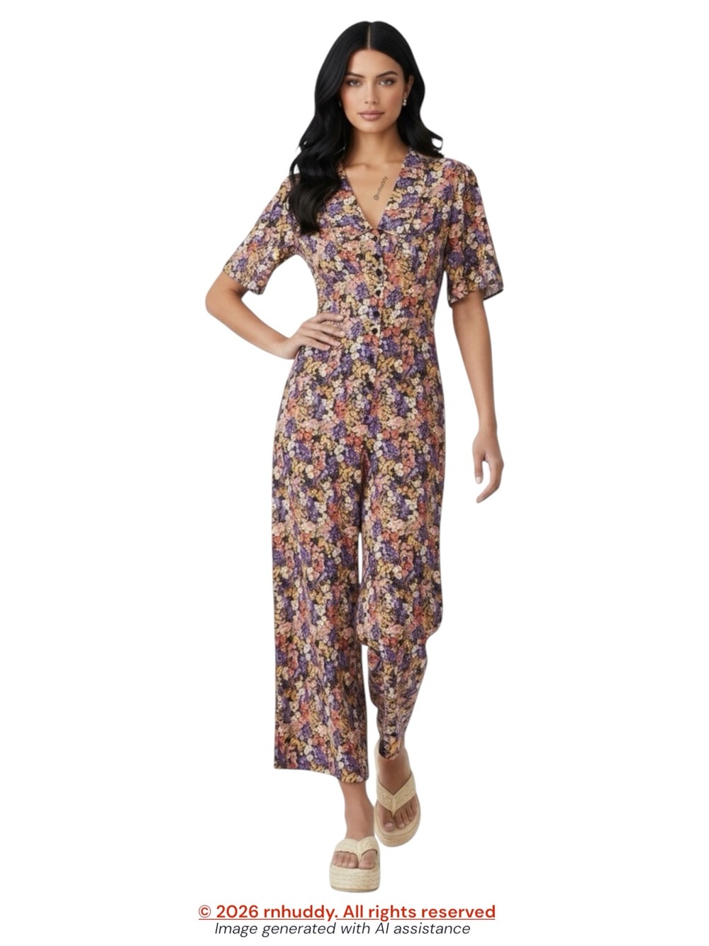 NWT Nobody’s Child size 2 daisy jumpsuit